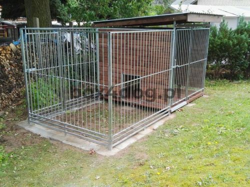 kojec dla psa z wybiegiem