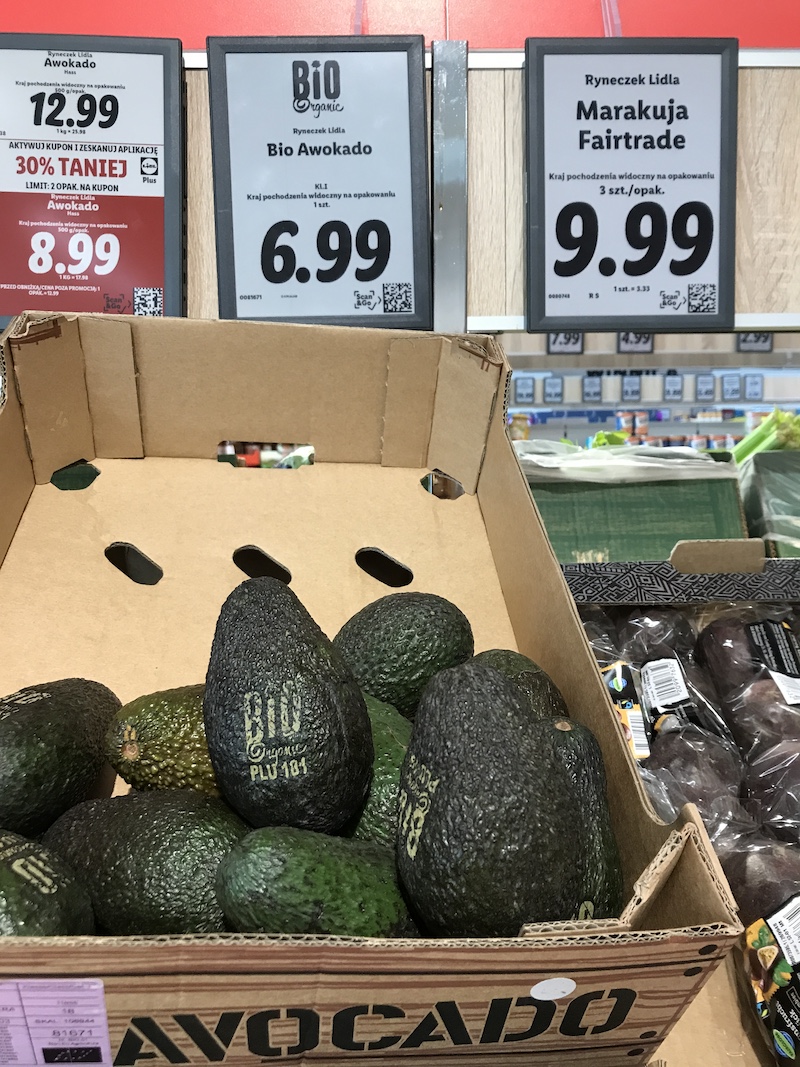 Bio awokado Lidl