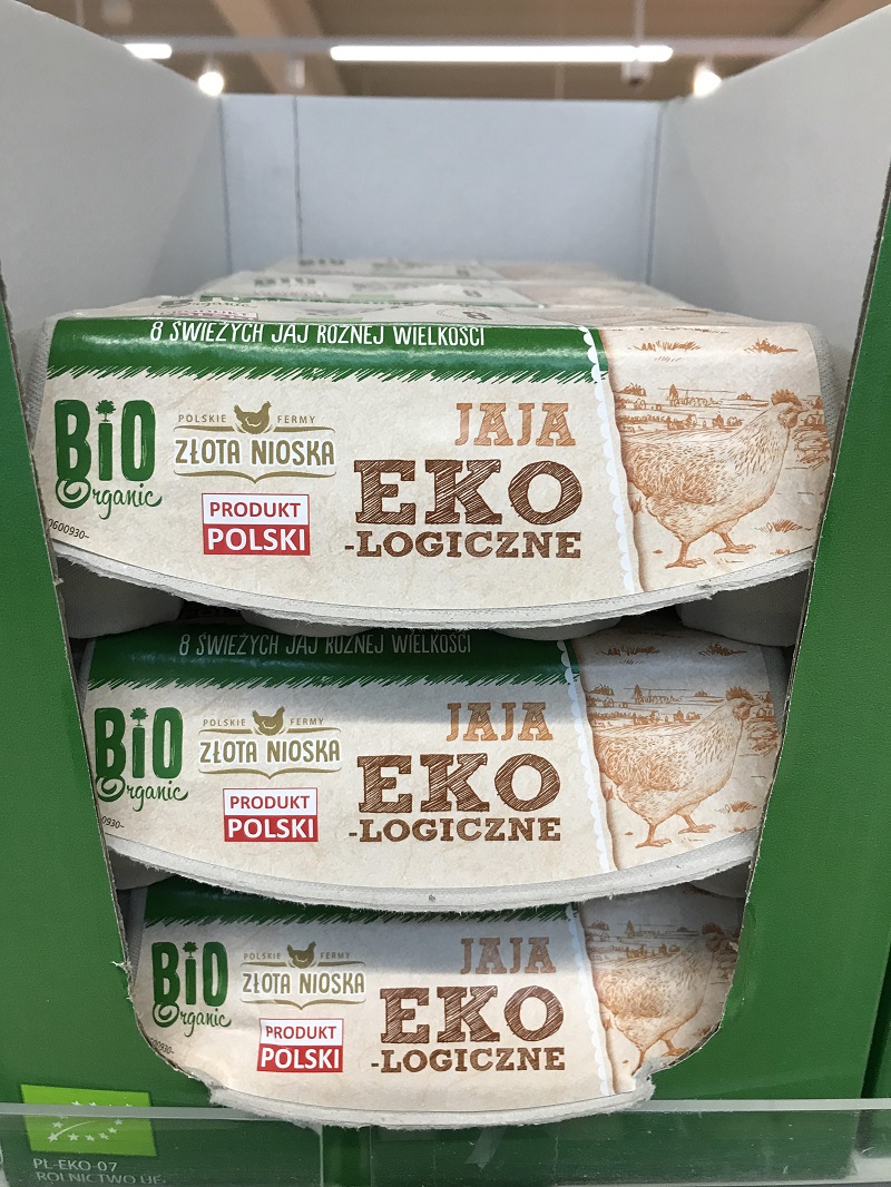 Jaja ekologiczne Złota Nioska Lidl