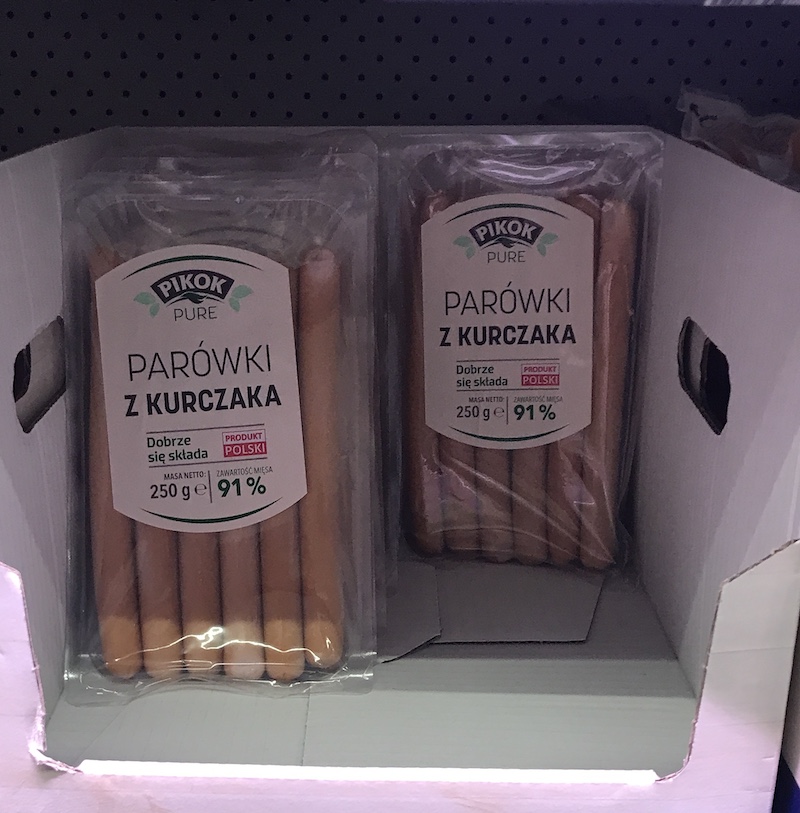 Parówki z kurczaka Pikok Pure Lidl
